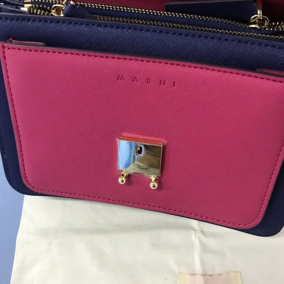 Marni Trunk Bag Medium In Leather - Picture 4 of 6